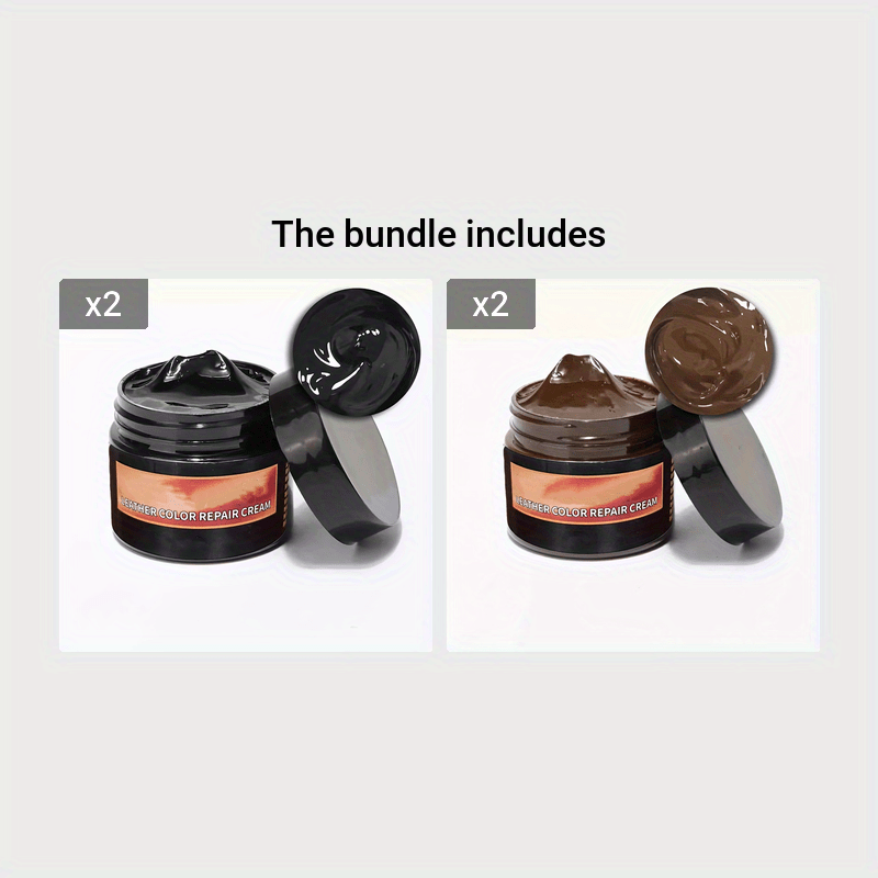 Крем для ремонта кожи от царапин на кожаной мебели, автомобильных сиденьях и сумках