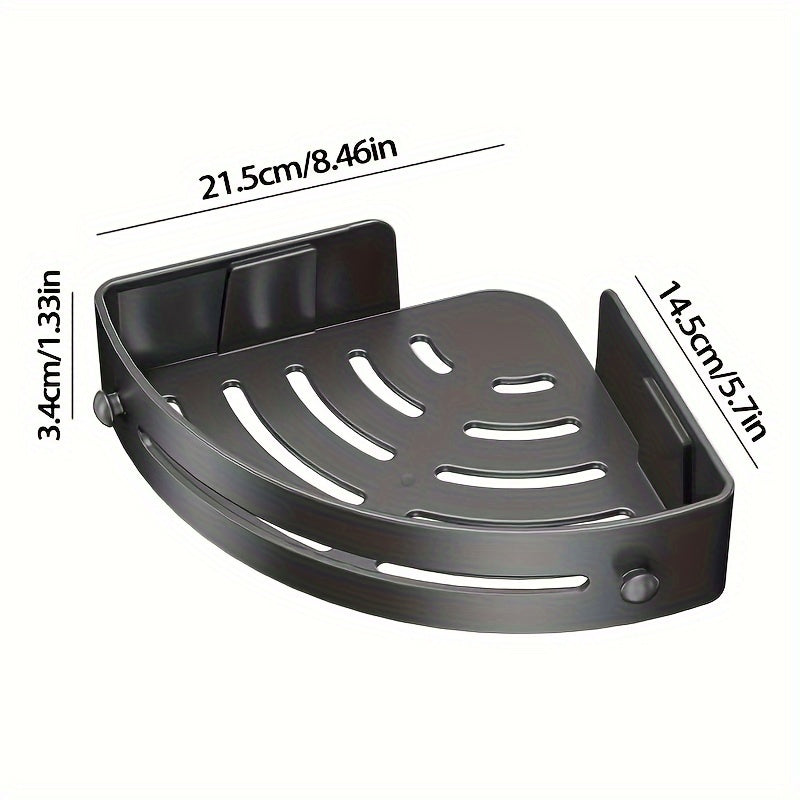 Plastic Bathroom Corner Shelf No-Drill No Electricity Installation