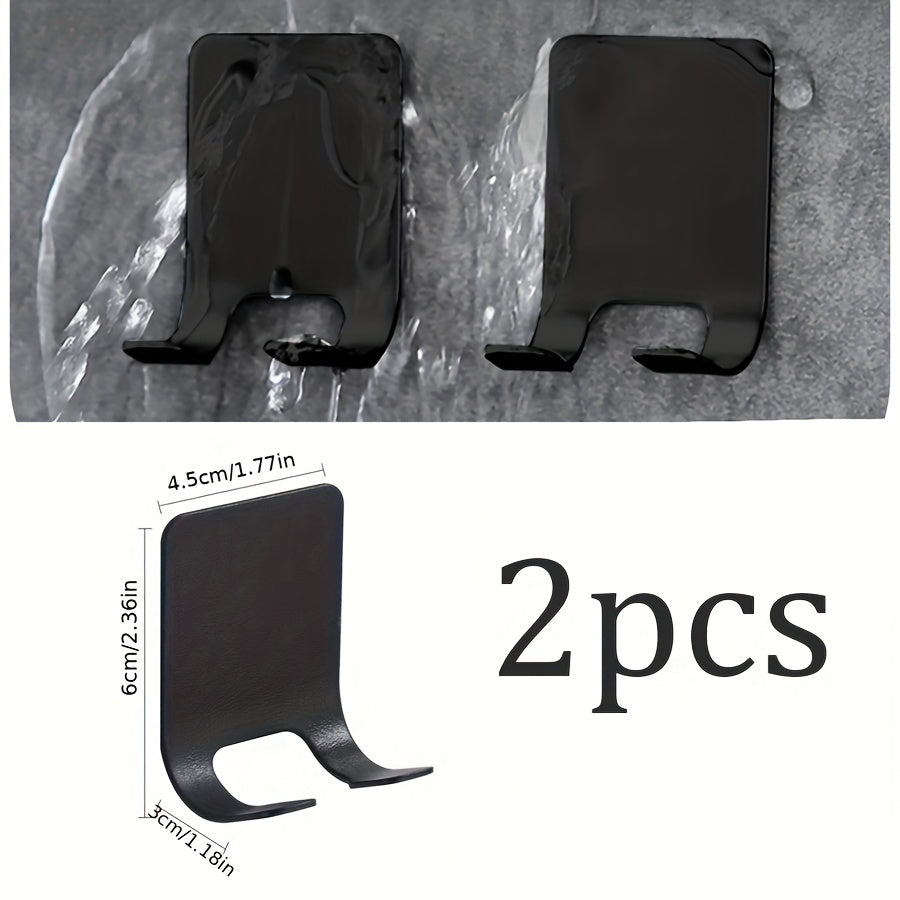 Suv o'tkazmaydigan o'z-o'zidan yopishadigan qiruvchi ushlagichlar - hammom va oshxona tartibi uchun ideal, qiruvchi, sochiq va aksessuarlarni ushlab turishi mumkin.