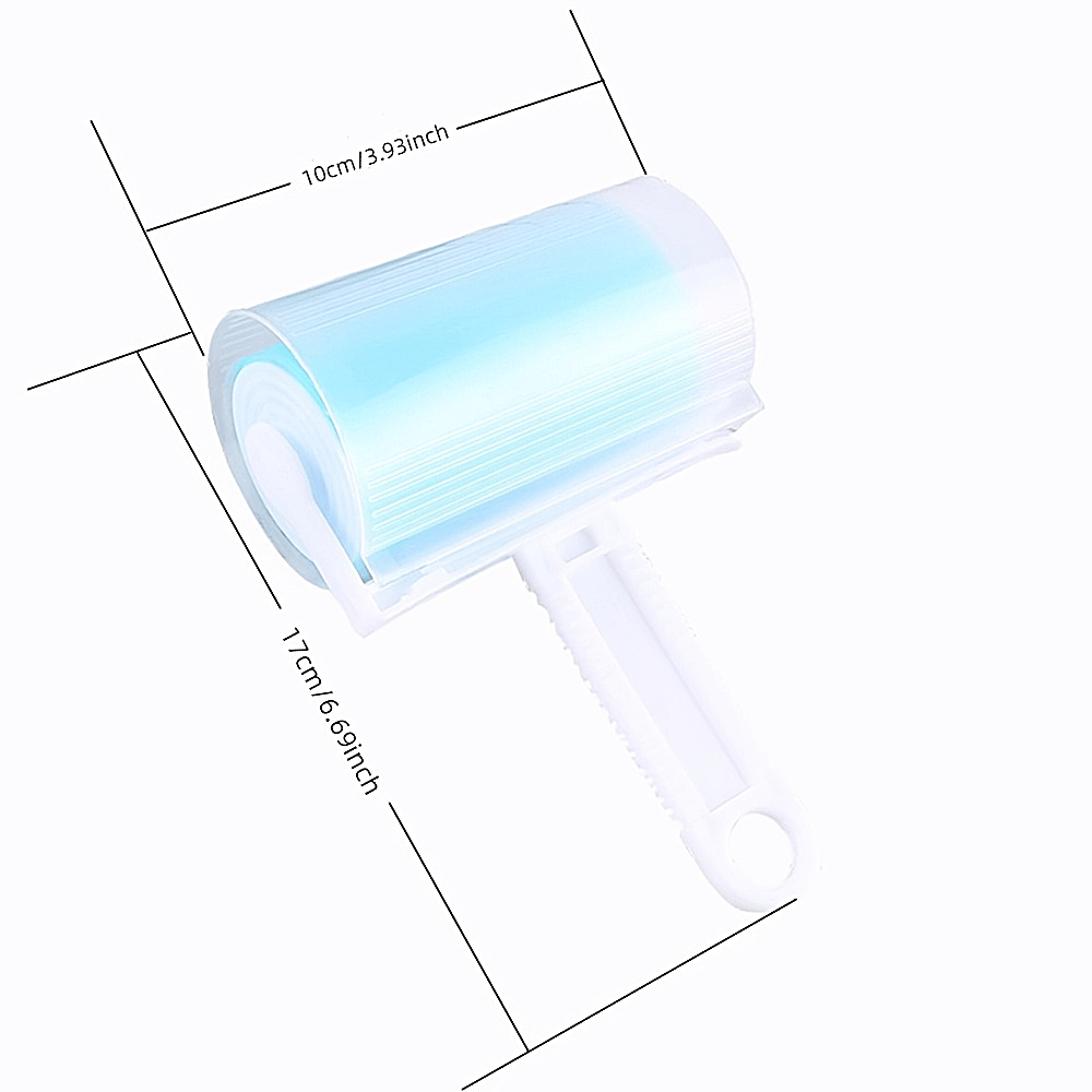 3-Piece Extendable Long-Handle Lint Roller Set for Carpet Clothing Pet Hair Remover