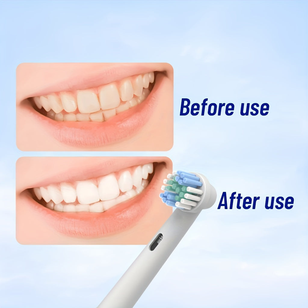 Electric Toothbrush Replacement Heads for Adults, White, Compatible with Sonic Electric Toothbrushes