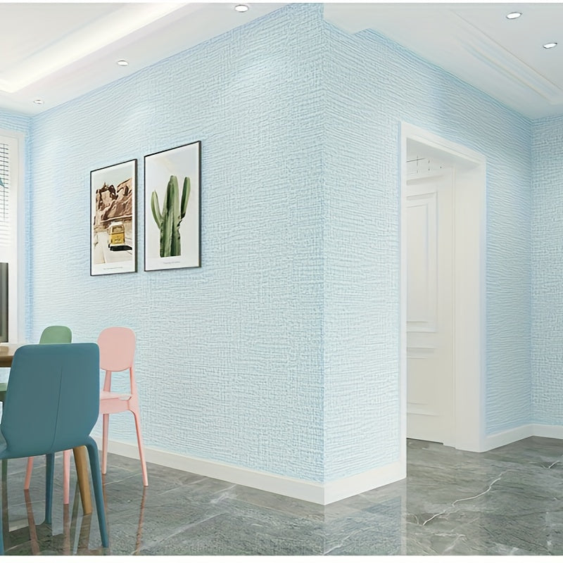 Self-Adhesive Waterproof Solid Color Wallpaper for Living Room Kitchen Bedroom Dormitory