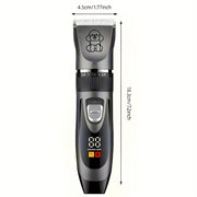 Pet Grooming Electric Clipper Set with USB Charging Low Noise Cordless Lithium Battery for Dogs