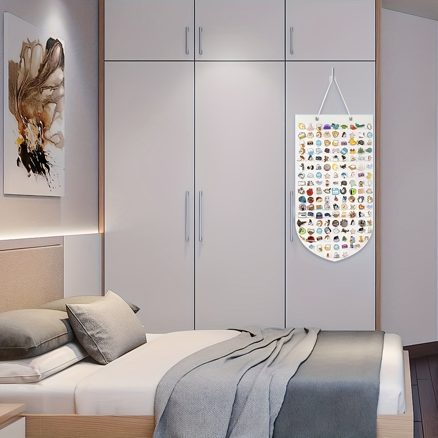 Jewelry Storage Bag for Hanging Brooch Pins and Lapel Pins Wall Organizer