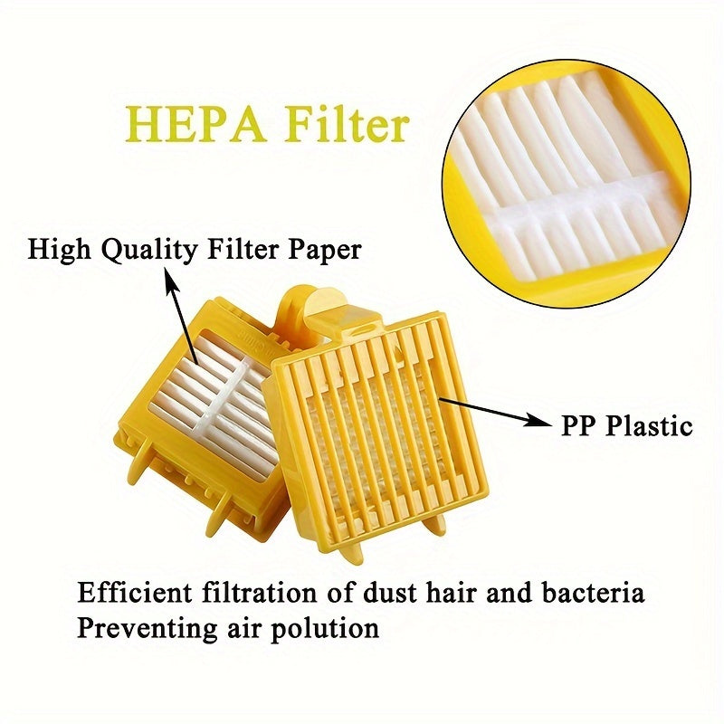 700 seriyali changyutgichlar uchun almashtirish HEPA filtrlar - 700, 760, 770, 780, 790 modellari uchun mos keladi - 6 ta yuqori samarali zarrachalar havo filtrlarini va plastik pol asbobini o'z ichiga oladi