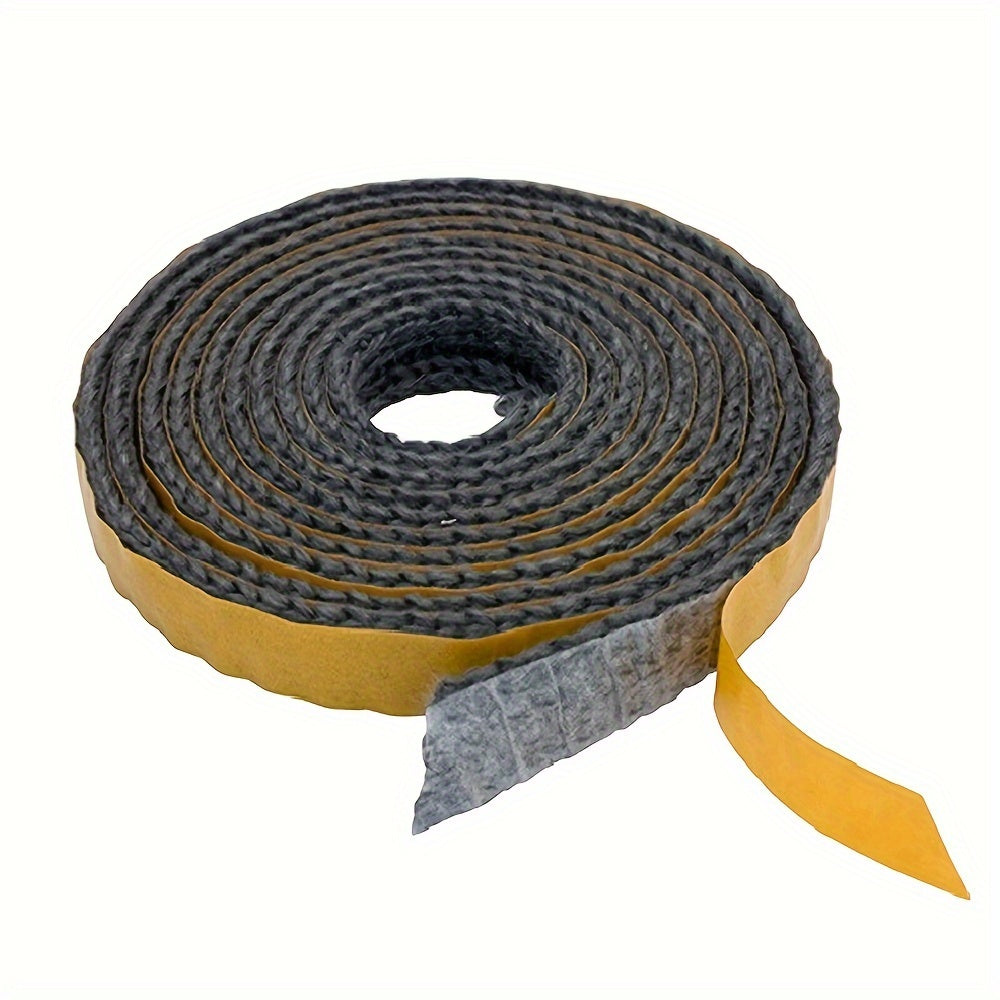 2.5M Self-Adhesive Fireplace Seal Tape Flat Stove Rope Replacement Gasket for Wood Stove Doors