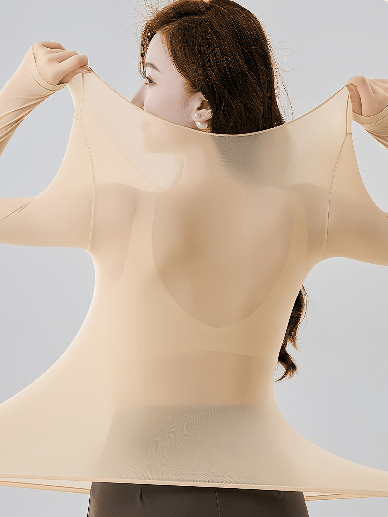 2 dona Seamless Ultra-ingich Termal Ichki Kiymlar To'plami Ayollar uchun, Yumshoq va Qulay Uzoq Qoltiq Yuzi.