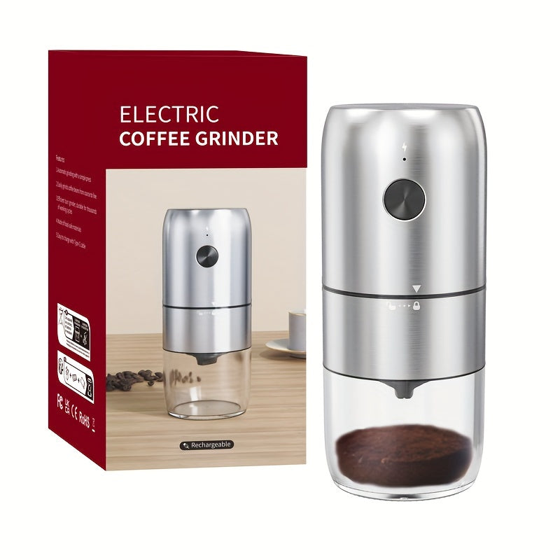 Wireless USB Rechargeable Electric Coffee Grinder Portable Adjustable Food Grade Plastic Cup