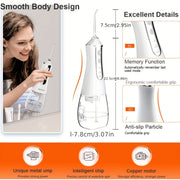 Cordless Dental Water Flosser Portable Rechargeable Oral Irrigator