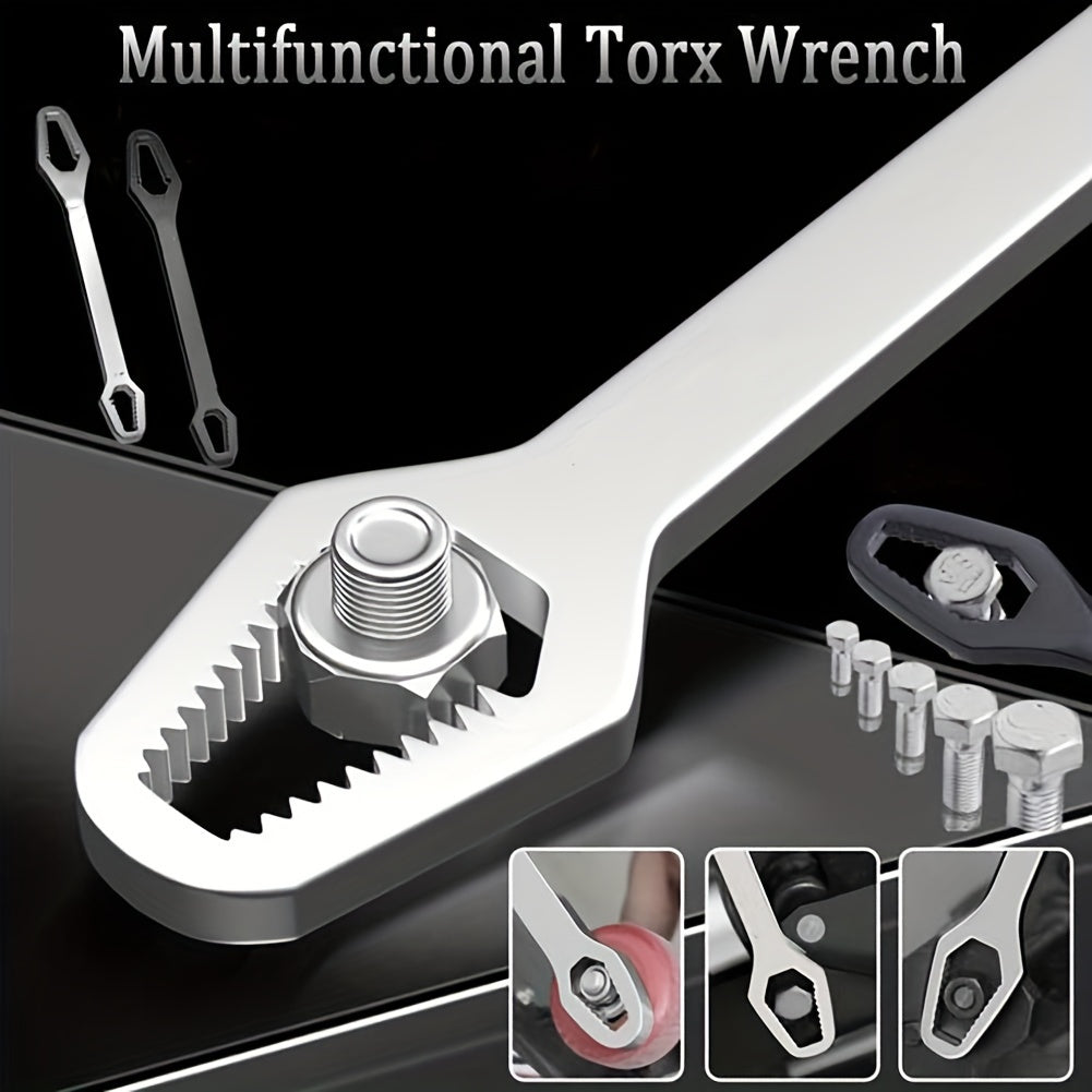 Universal Double-Headed Torx Wrench Adjustable 3-17mm Toolbox Tool