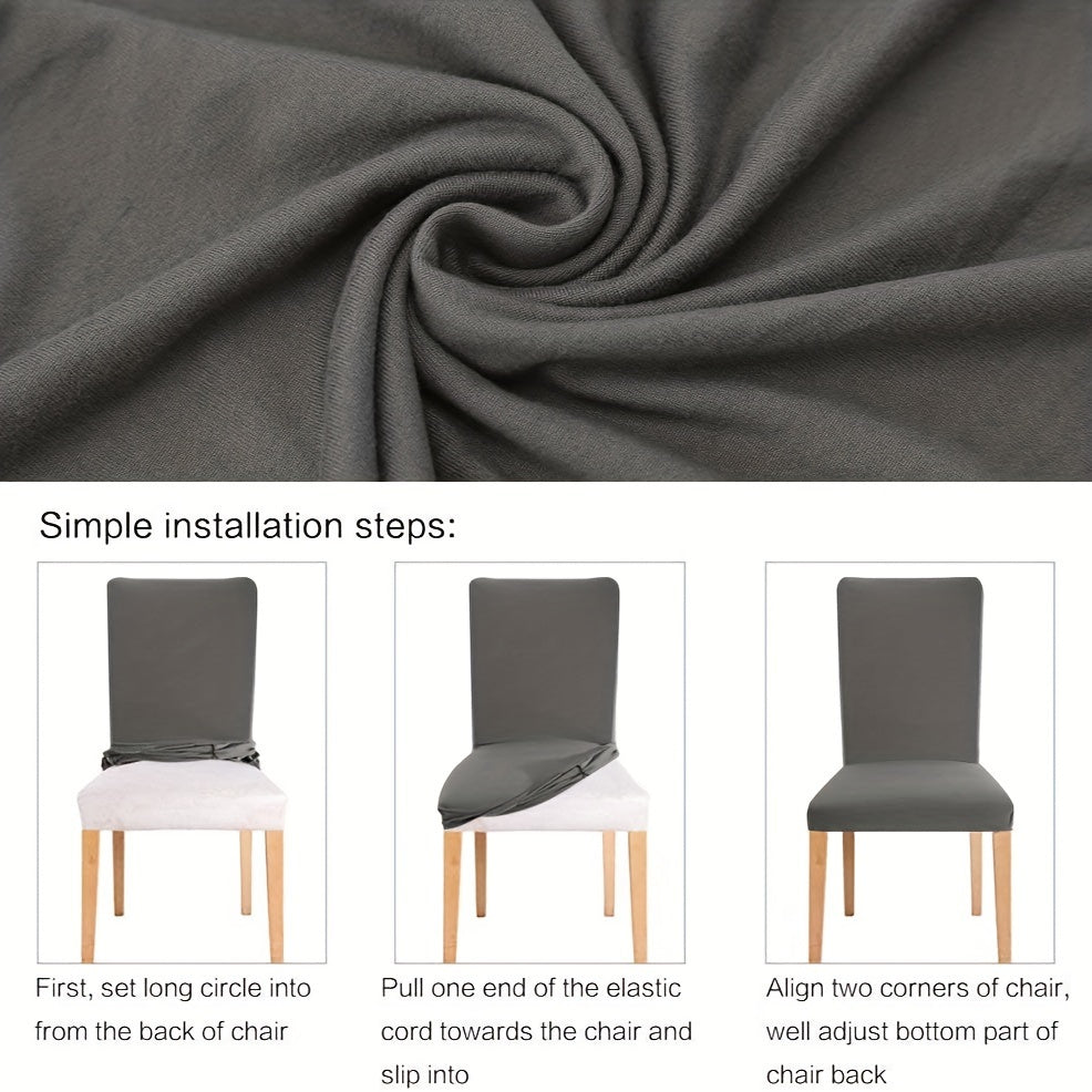 Waterproof 6 Milk Fiber Chair Cover for Indoor and Outdoor Use