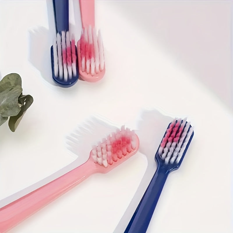 Couple Soft Bristle Toothbrushes Love Shape 2-Pack Family Set