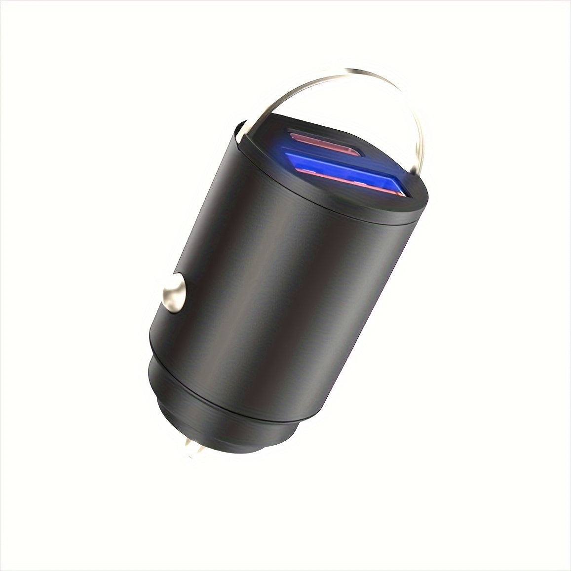 Fast Car Charger Zinc Alloy 100W Dual USB Type-C Mini Black