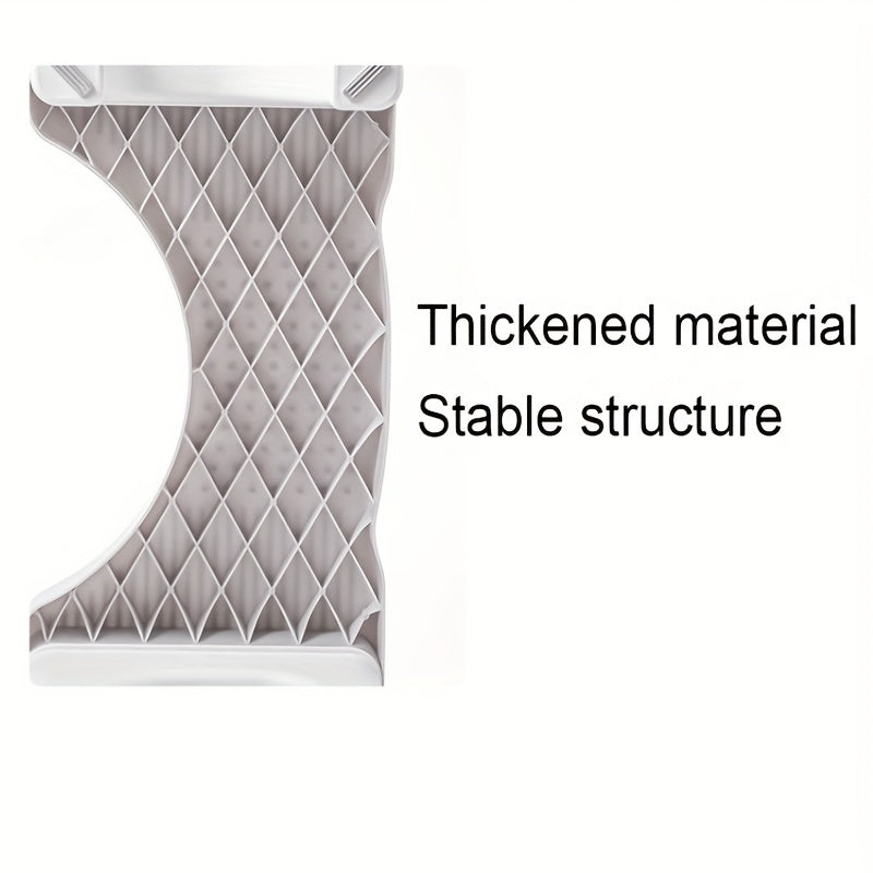 Heavy Duty Plastic Toilet Potty Stool 7-Inch Squatting Step Non-Slip Bathroom Assistance