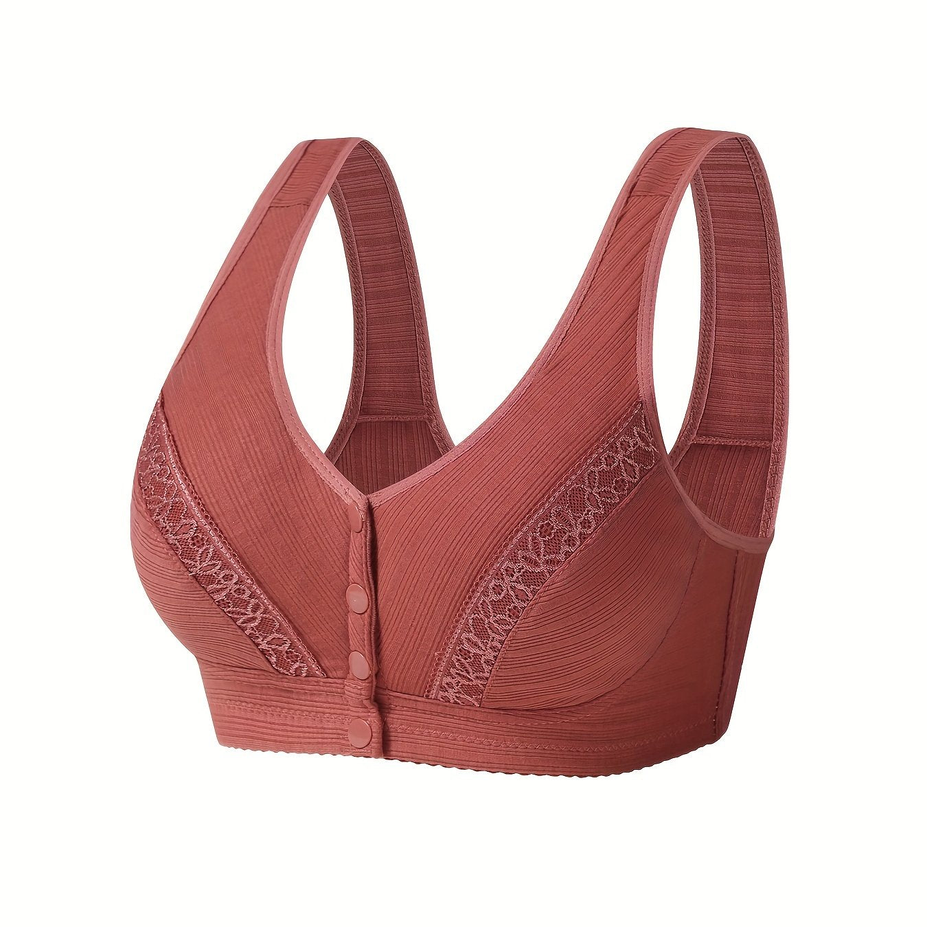 Wireless Bralette for Women Front-Buttoned Lingerie Underwear