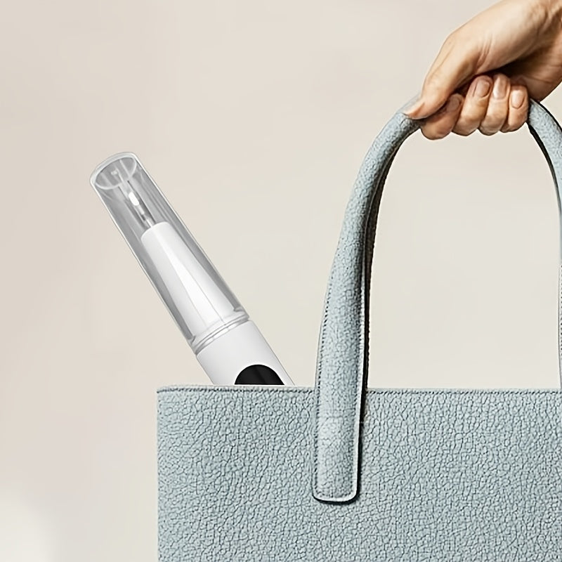 LED chiroq bilan zaryadlanadigan tish tozalagich, 4 ta almashtiriladigan bosh, Type-C zaryadlash, portativ elektr dizayni, sovg'a uchun mos.