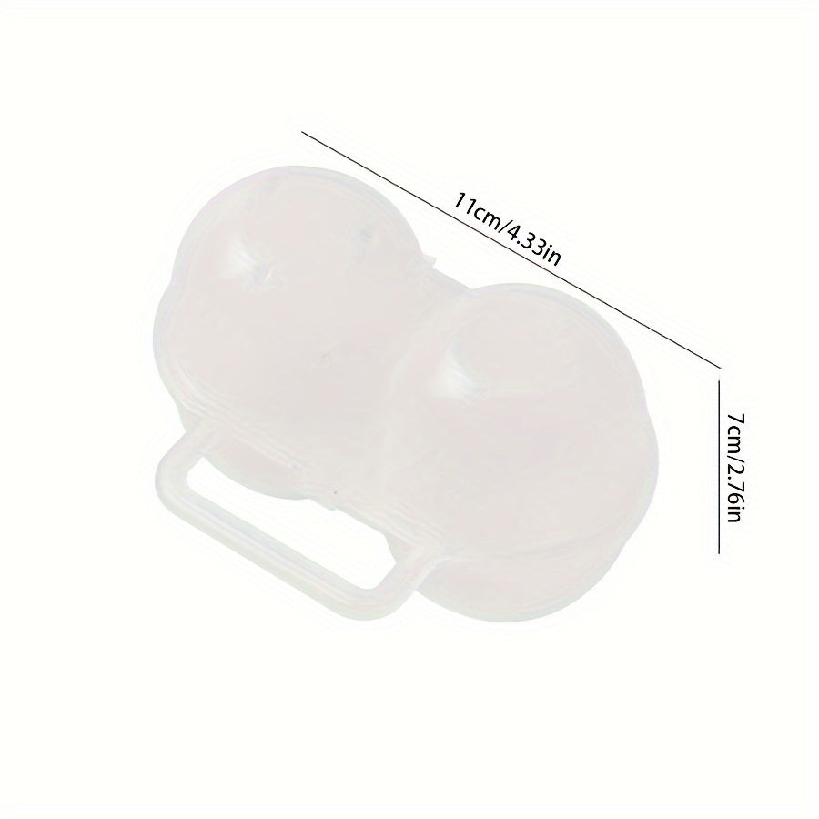 Egg Storage Container with 2 Compartments Fridge Safe Plastic Shockproof Organizer