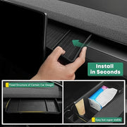 Car Dashboard Storage Tray Non-Slip TPE Hidden Compartments for Tesla Model 3