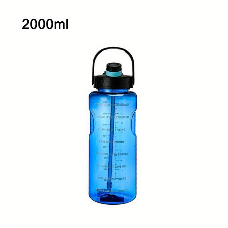 Sport va ochiq havoda foydalanish uchun katta shaffof plastik suv idishlari, ideal tug'ilgan kun sovg'alari, 50.7oz, 67.6oz va 101.4oz o'lchamlarida mavjud.