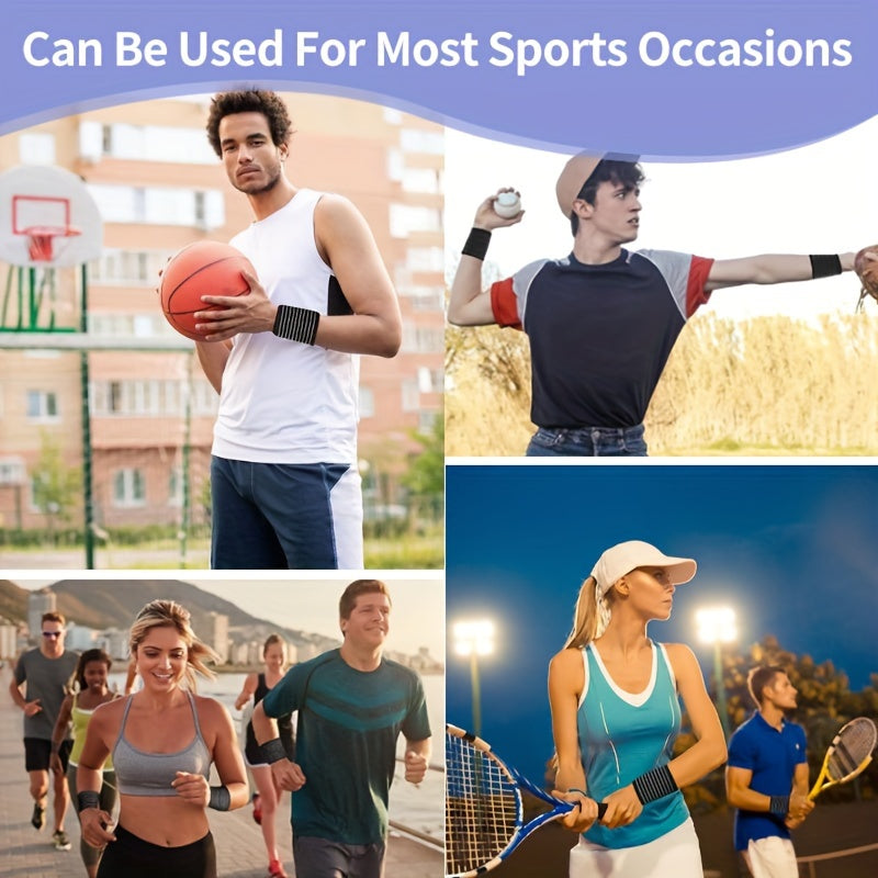 Adult Wrist Brace Compression Strap Adjustable Breathable Black