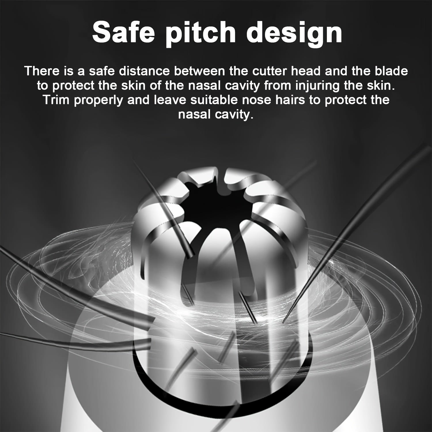 Erkaklar va ayollar uchun simsiz elektr burun, quloq va soch kesuvchi, zanglamaydigan po'latdan