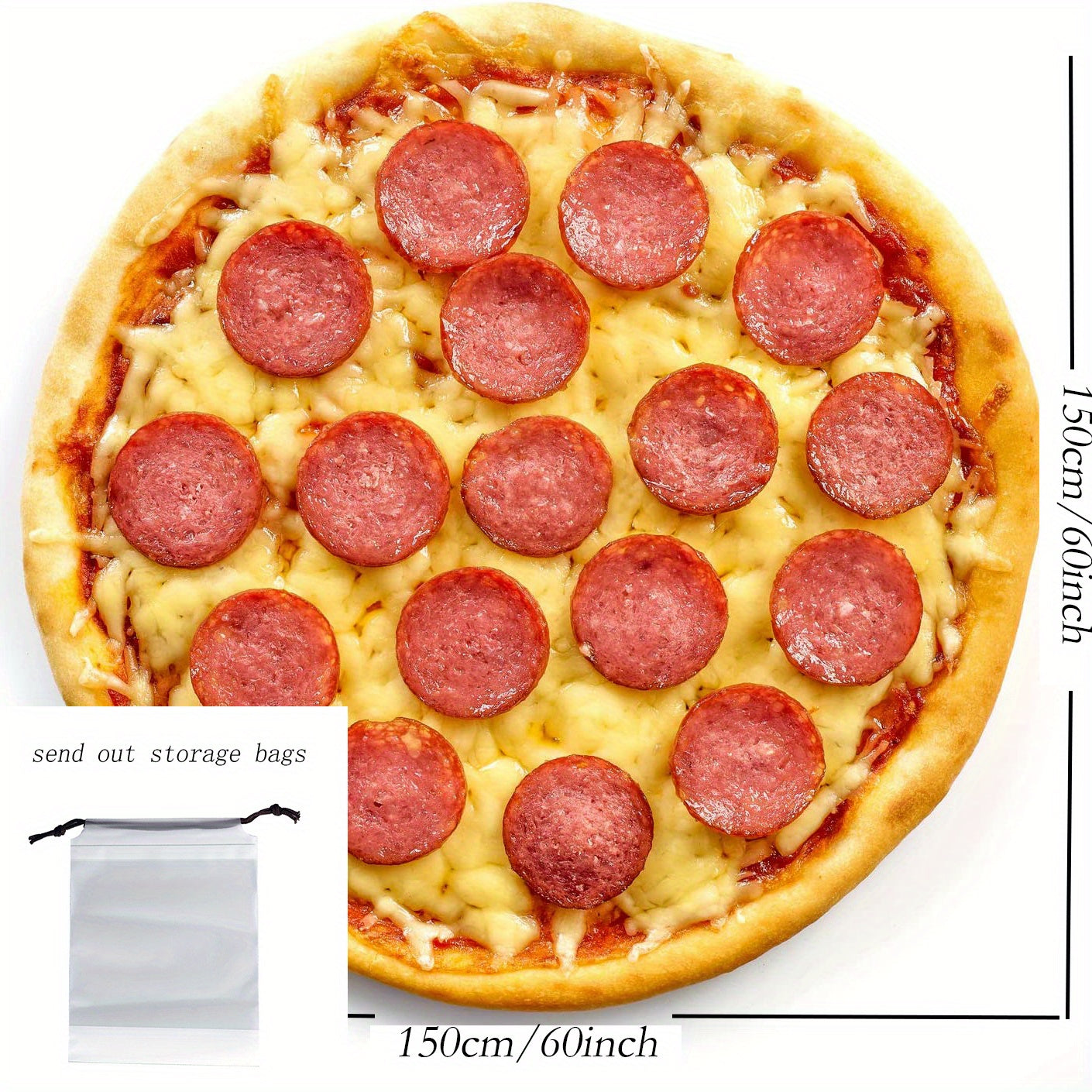 Pizza Flannel Blanket Cozy Sofa Throw Oversized Beach Towel Camping Bed Use