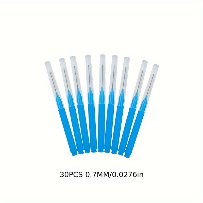 Interdental Brush I-Shaped Straight Bracket 30Pcs Pack Tooth Cleaner