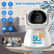 1080P Indoor Pet Monitoring Camera with Motion Detection Night Vision WiFi 360° Panorama