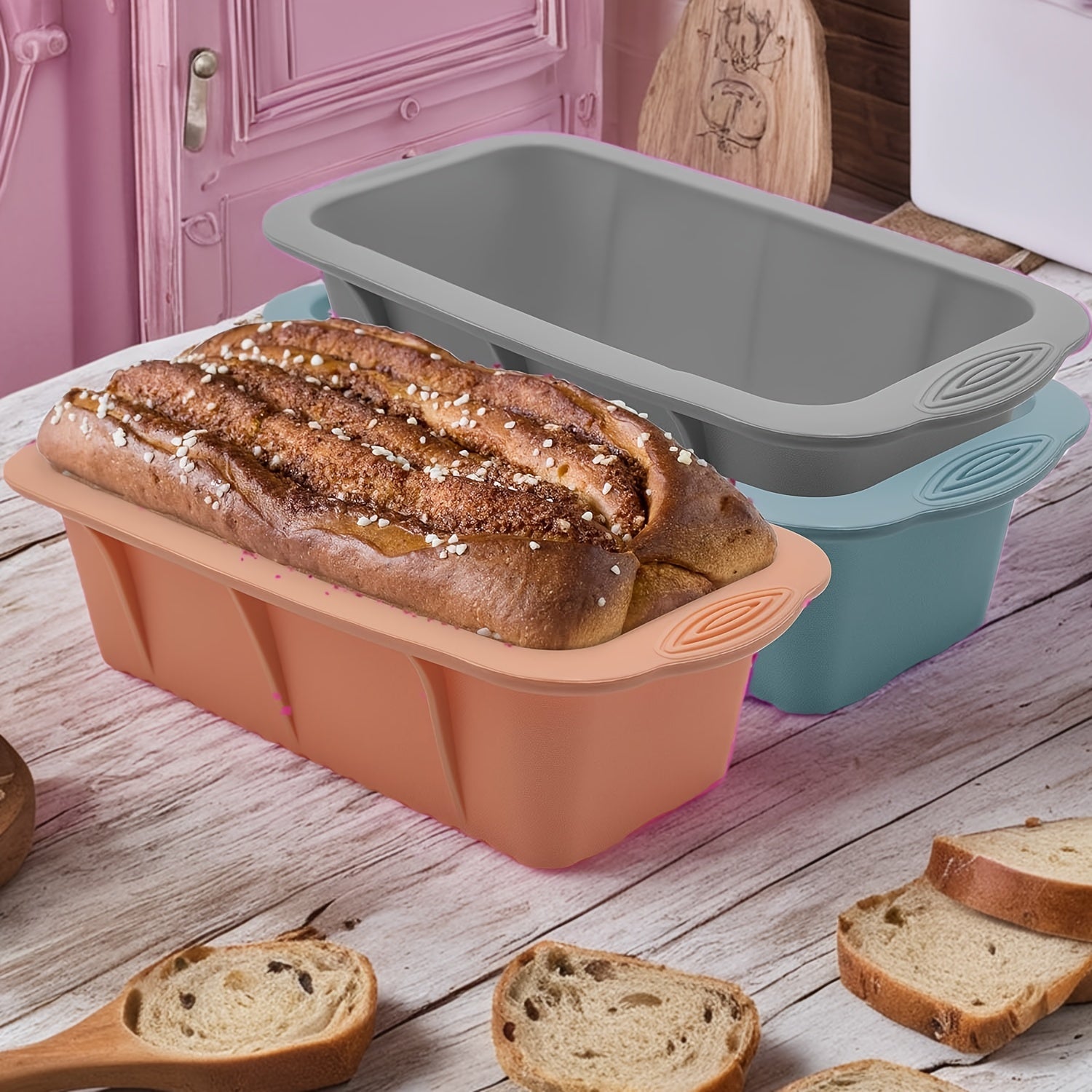 Food-Safe Silicone Baking Mold for Bread, Cheesecakes, Pastries