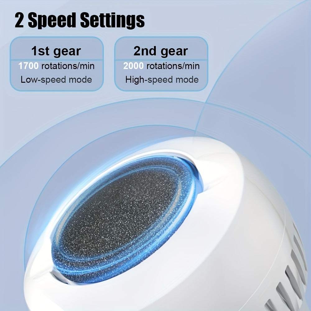 Rechargeable Electric Foot Grinder with Callus Remover and Heel Scraper USB Charging