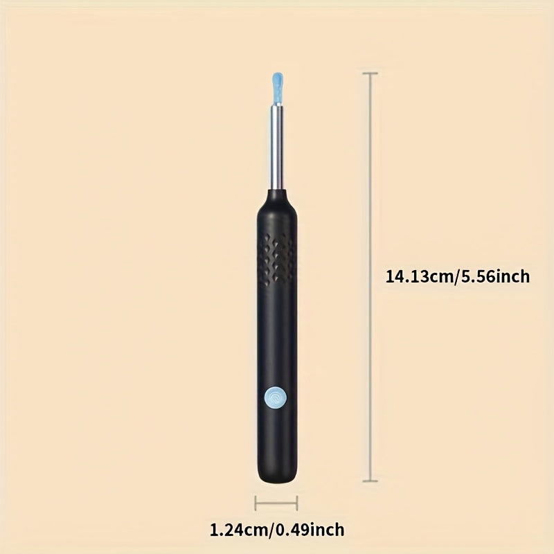 Wireless Visual Earwax Removal Tool with Camera Light Rechargeable Lithium Battery 6 Silicone Scoops