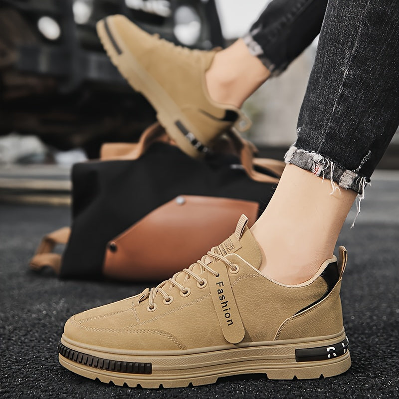 Men's Casual Sports Shoes Lightweight Breathable Non-Slip PVC Sole for Hiking Outdoor Daily