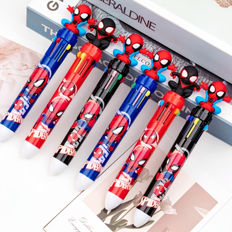 Spider-Man Stationery Set Includes Notepad and Pens for Students and Office Use