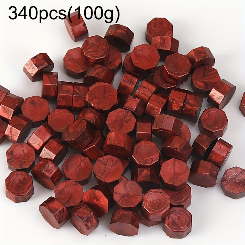 340pcs 100g Octagonal Sealing Wax for Gift Boxes Envelopes DIY Sealing
