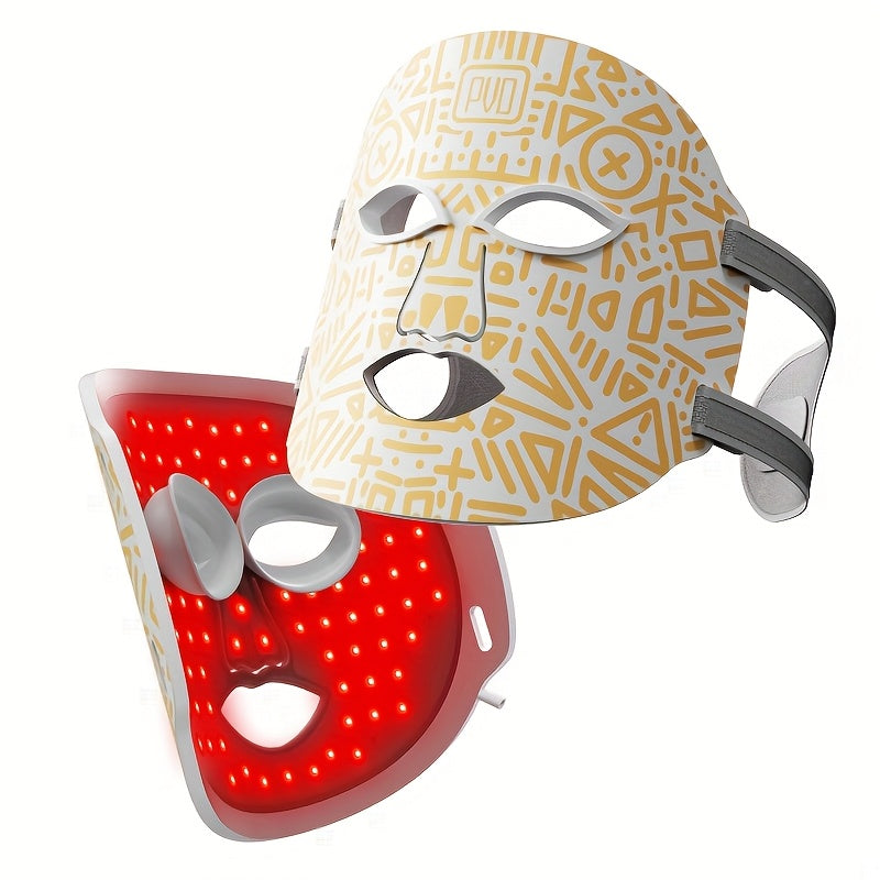 Lightweight Facial Skincare Device with Multi-Color Light Therapy for Home Use