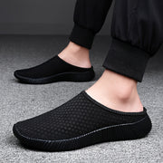 Men's Woven Slip-On Slippers for Summer Outdoor Casual Walking
