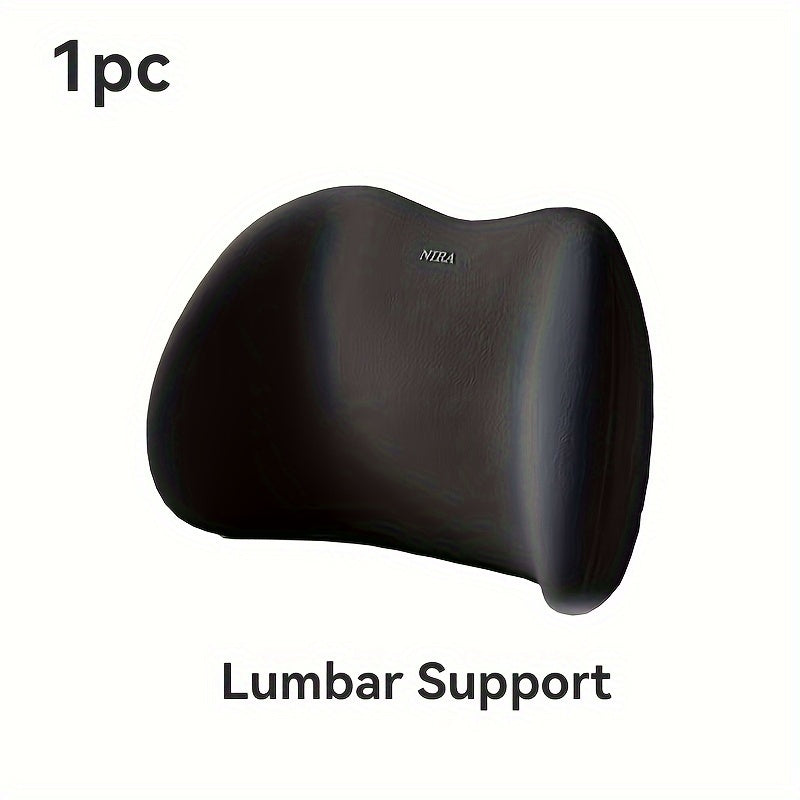 Car Seat Support Pillows Memory Foam Lumbar and Headrest Cushion