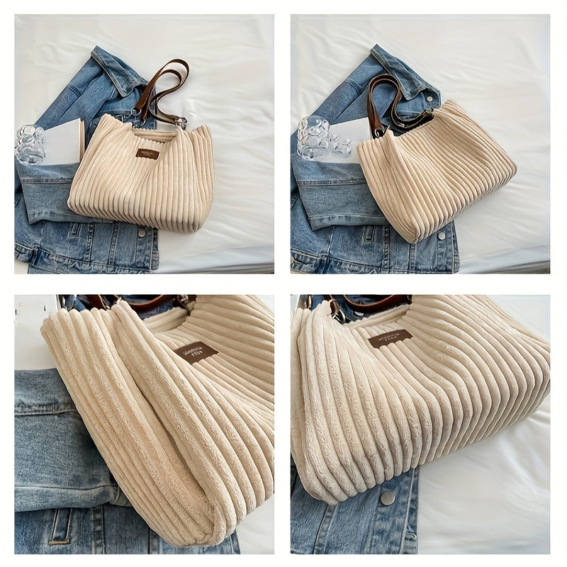 Faux Leather Shoulder Bag for Women Y2K Tote Leopard Print Faux Fur