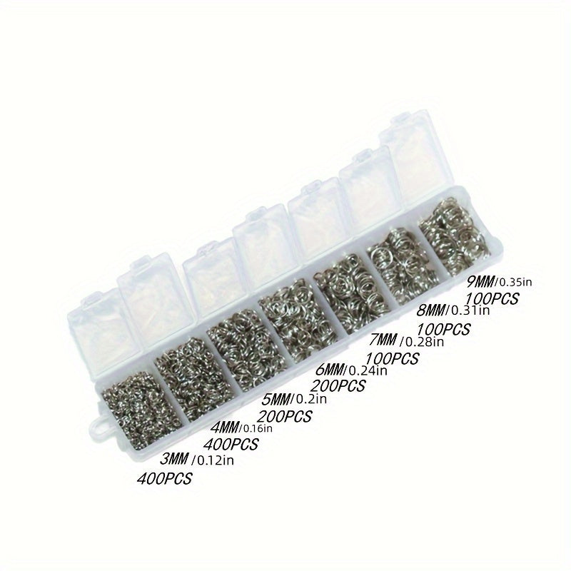 1500 Silver Gold Plated Jump Rings for Jewelry Making Findings