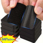 10 Pairs Car Floor Mat Fixing Stickers Anti Slip High Temp Double-Sided Adhesive