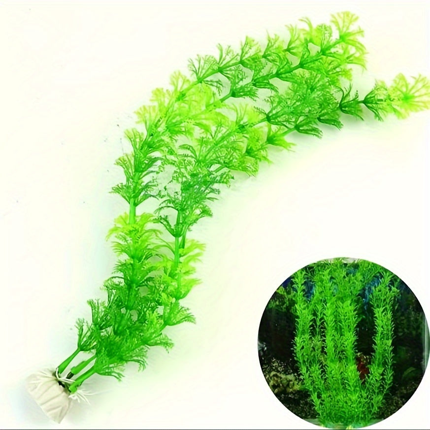 Artificial Aquarium Plants PVC Fake Fish Tank Landscaping Green Underwater Decor
