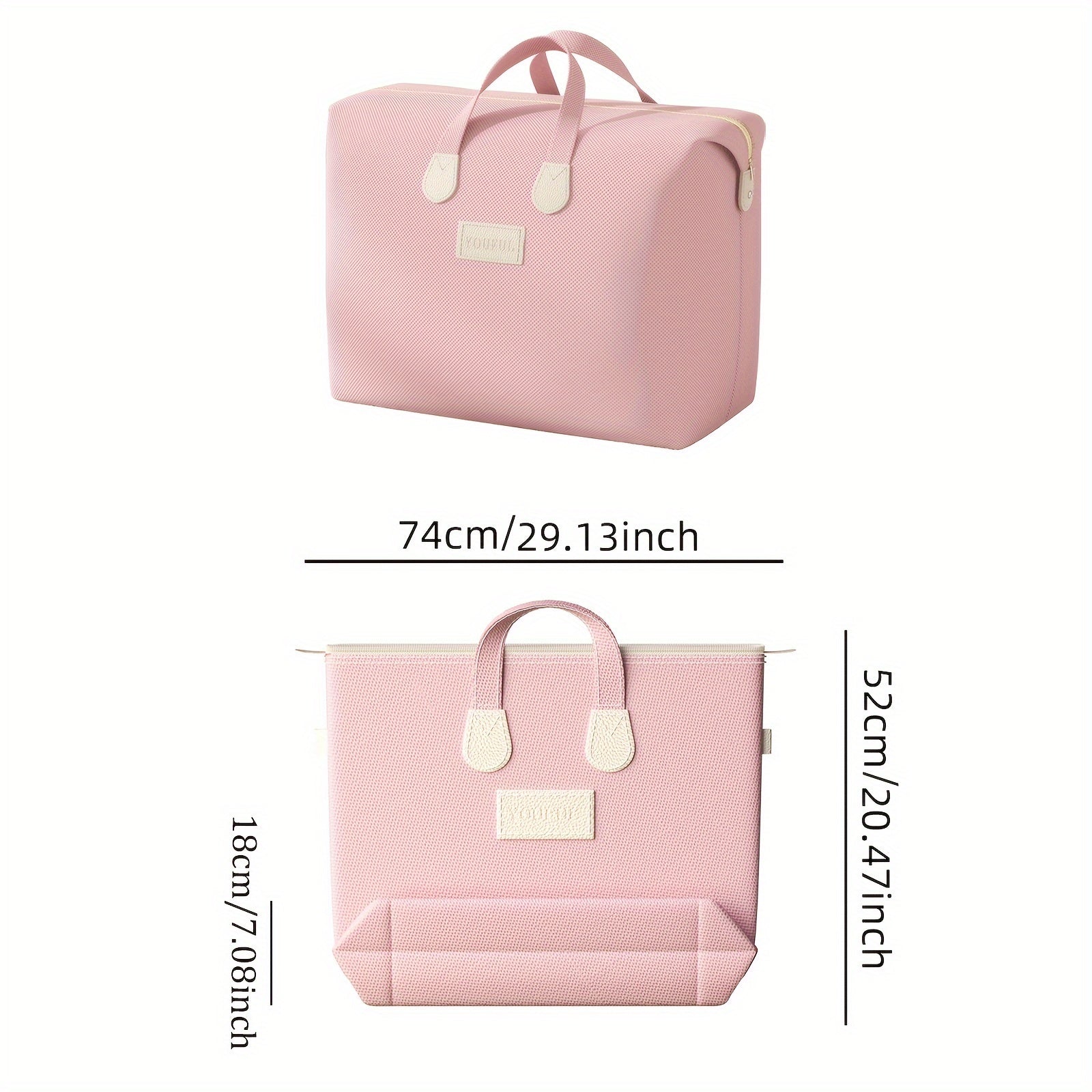 Fabric Storage Bag for Comforters Shoes and Clothes Lightweight Travel Organizer