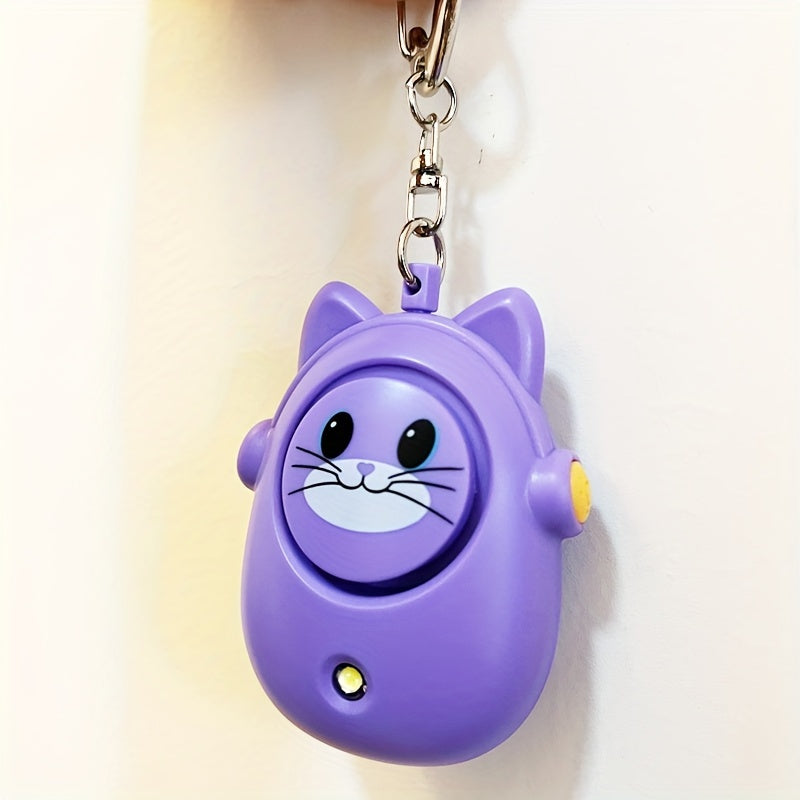 1 dona WhiskerWonders 130dB Shaxsiy Xavfsizlik Signalizatsiyasi Kalit zanjiri, Sirena, Stroboskop yoritgichi va Batareyada ishlaydigan Favqulodda SOS Ogohlantirishi ayollar, talabalar, qariyalar, kechki yuguruvchilar va sayohatchilar uchun.