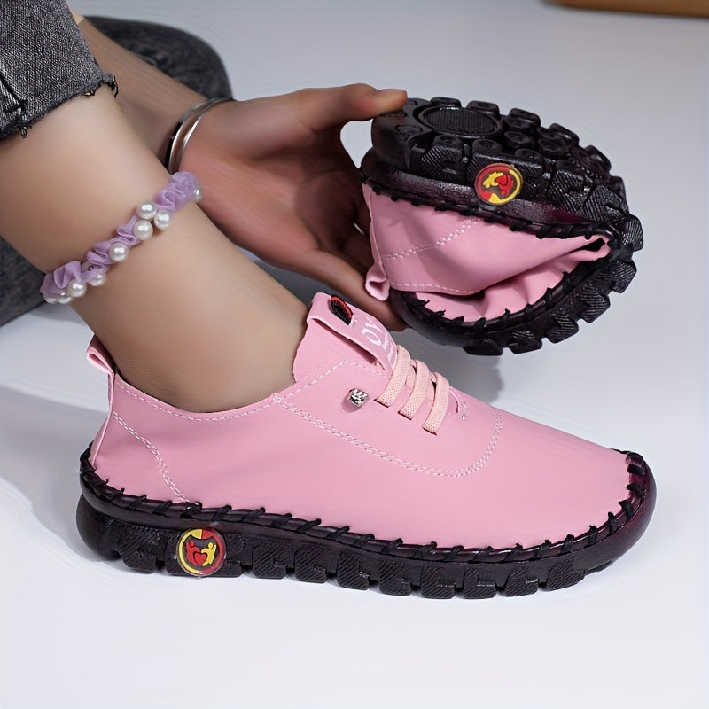 Women's Flat Sneakers Soft Sole Casual Walking Shoes Plus Size