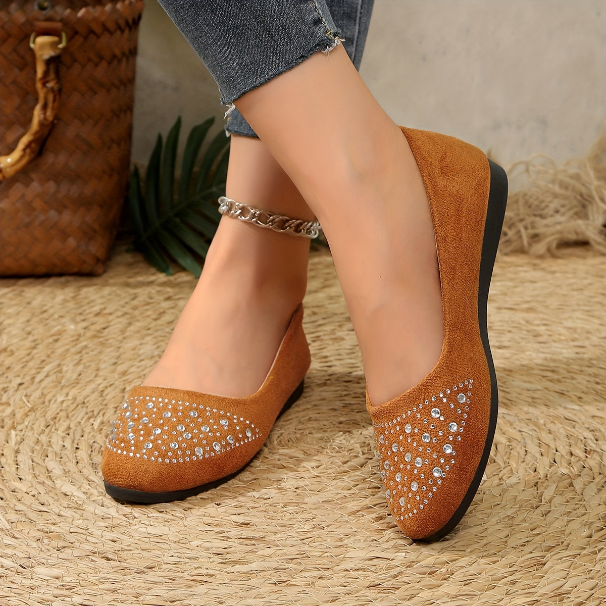 Women's Flat Shoes Leather Comfortable Everyday Wear