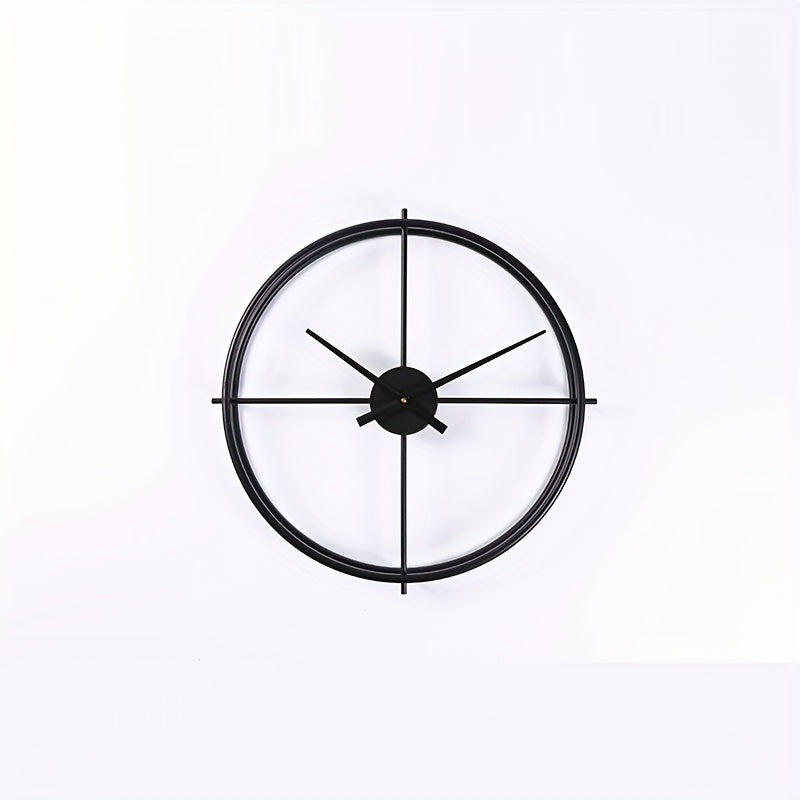 Reloj de pared con anillos dobles, decoración moderna de arte para pared, 12 pulgadas