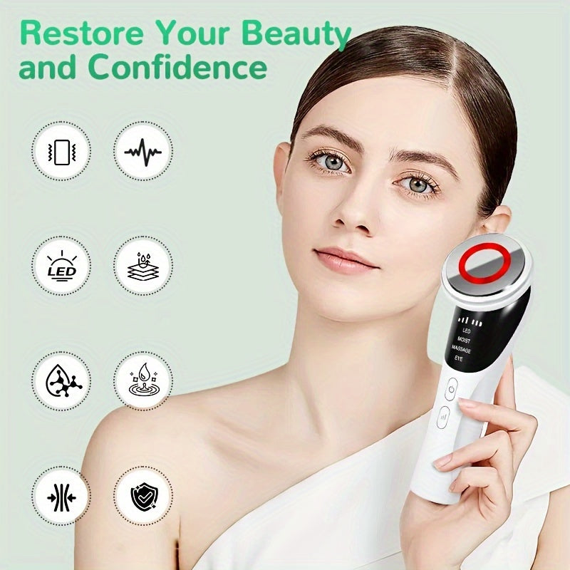 USB orqali zaryadlanadigan 4-in-1 yuz massajeri, ayollar uchun mukammal sovg'a.