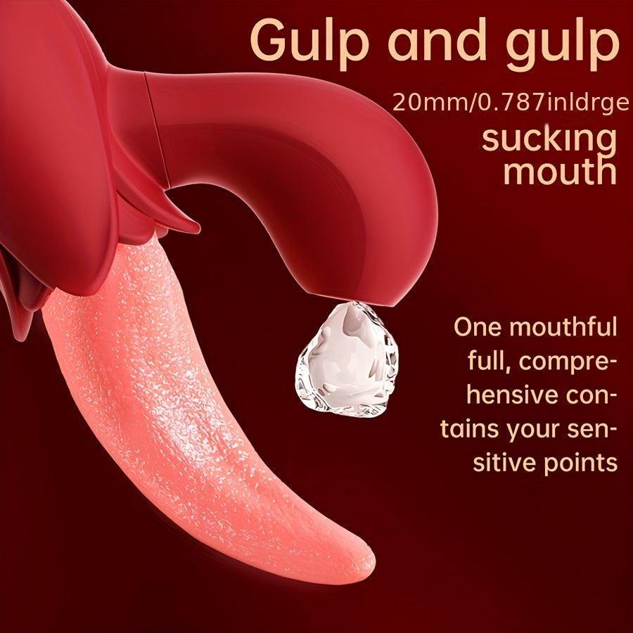 Ayollar uchun Lick Suck Vibrator Tunga Klitoral G-Spot Massager Sekso O'yinchoq