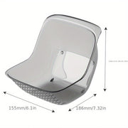 Black Plastic Colander Kitchen Strainer Basket Fruit Drainer Household Tool