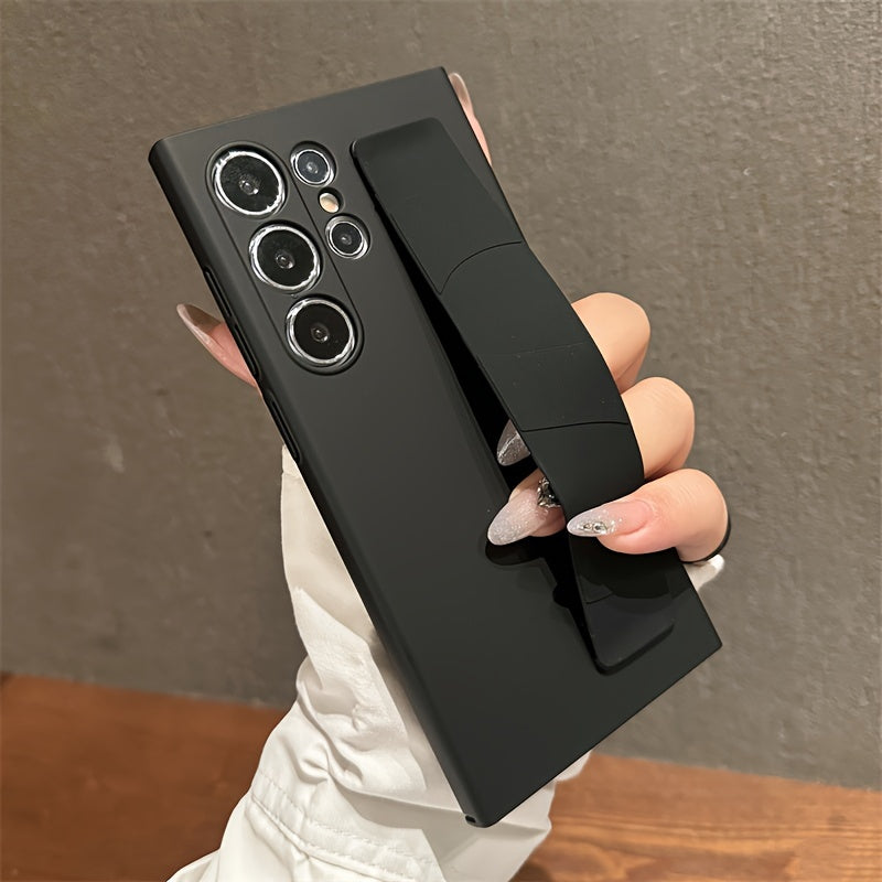 Silicone Wristband Case for Samsung Galaxy S24 S23 Ultra Plus with Lens Protection